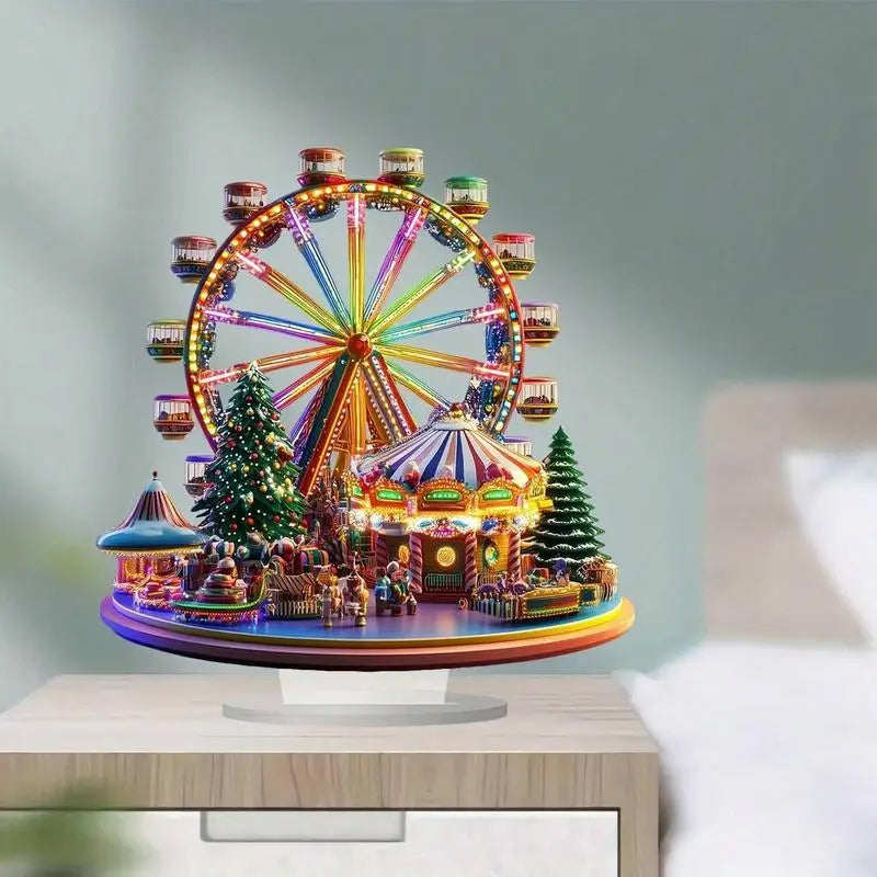 Christmas Ferris Wheel Decoration 2D Desktop Acrylic
