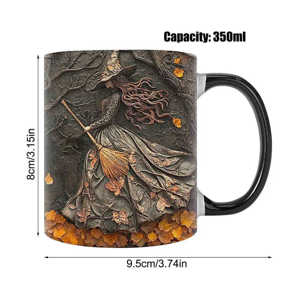 Witch Coffee Mug - Ceramic Coffee Cup - Water Cups