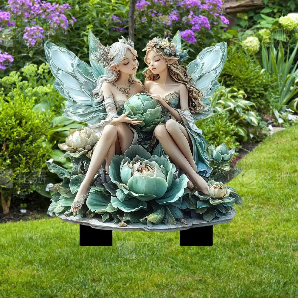 Cute Garden Fairies Plant Pot - Decorations