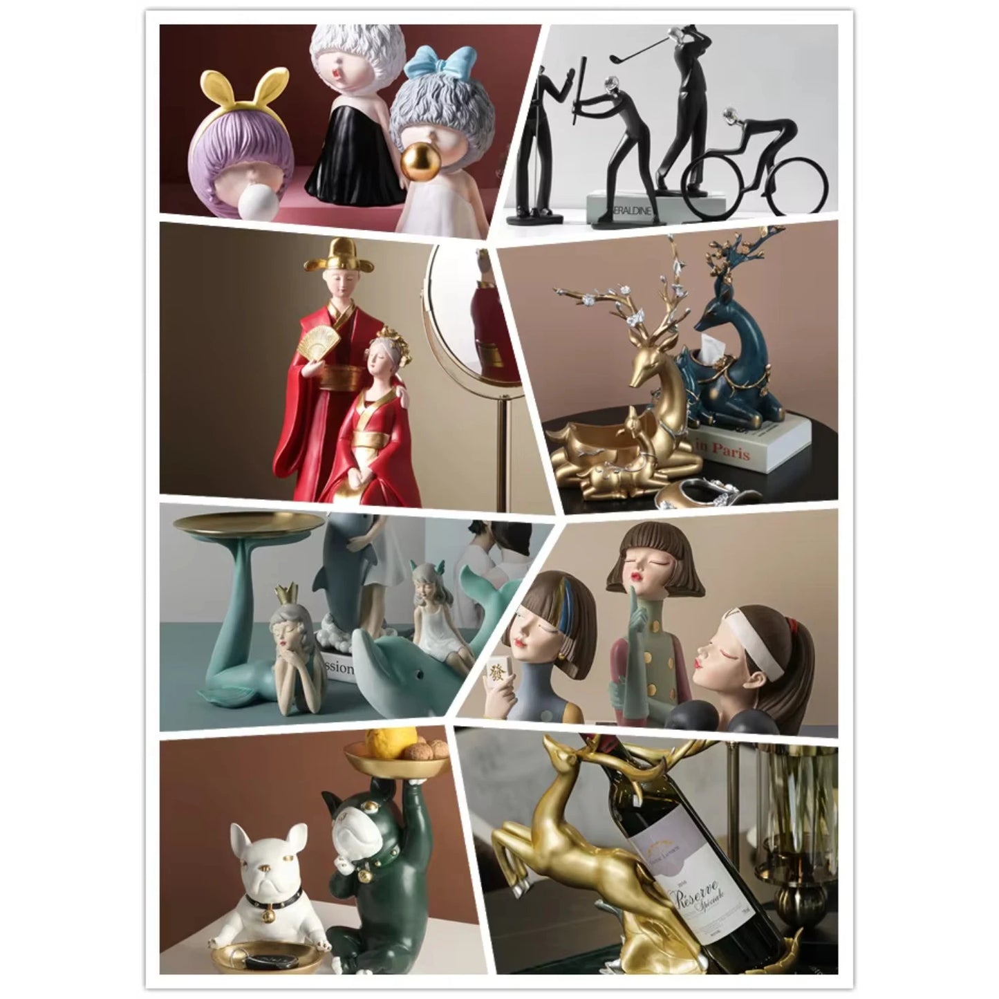 Nordic Creative Light Luxury Ceramic Animal  Storage