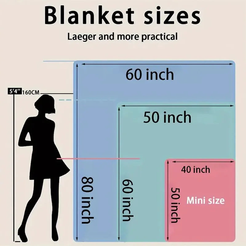 Halloween Blanket with Spooky Pumpkin and Ghost Pattern for Sofa, Bed