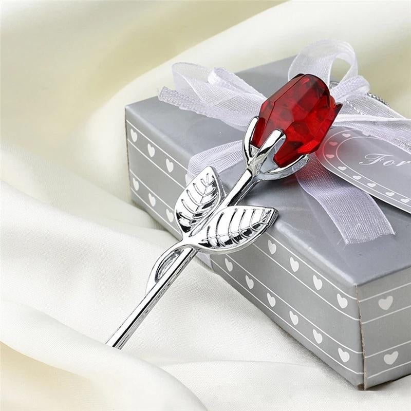 6 Colors Crystal Glass Rose Flower - Valentine's Day - X'mas  - Lovers' Gift