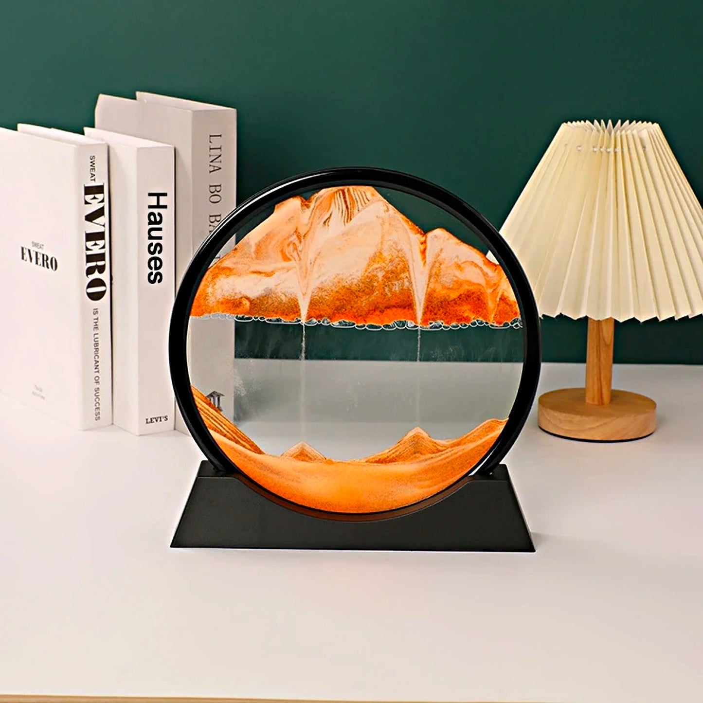 Sandscape Moving Sand Art Frame Flowing Sand 3D Dynamic Liquid Hourglass Quicksand Kinetic Sand Painting Office Home Decor Gifts