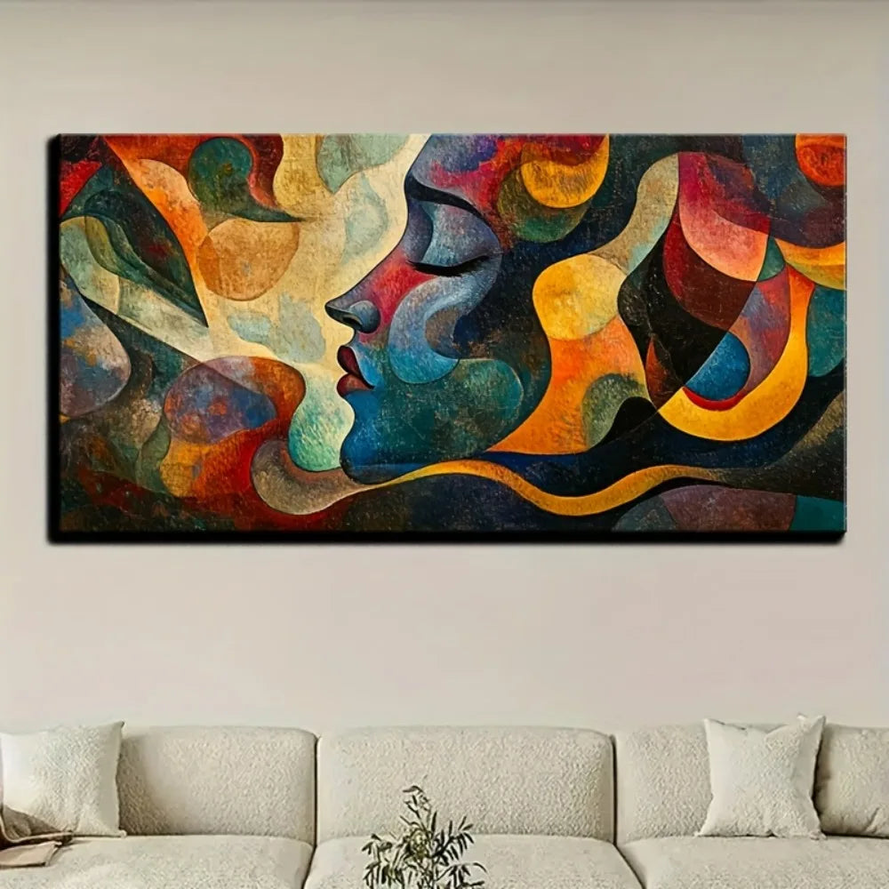 Large abstract canvas wall art,