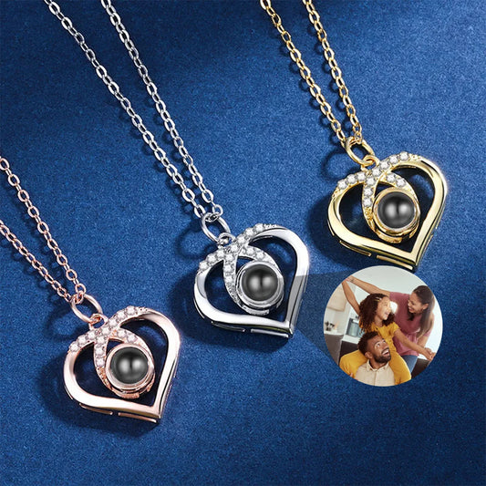 Customized Projection Necklace With Picture Inside