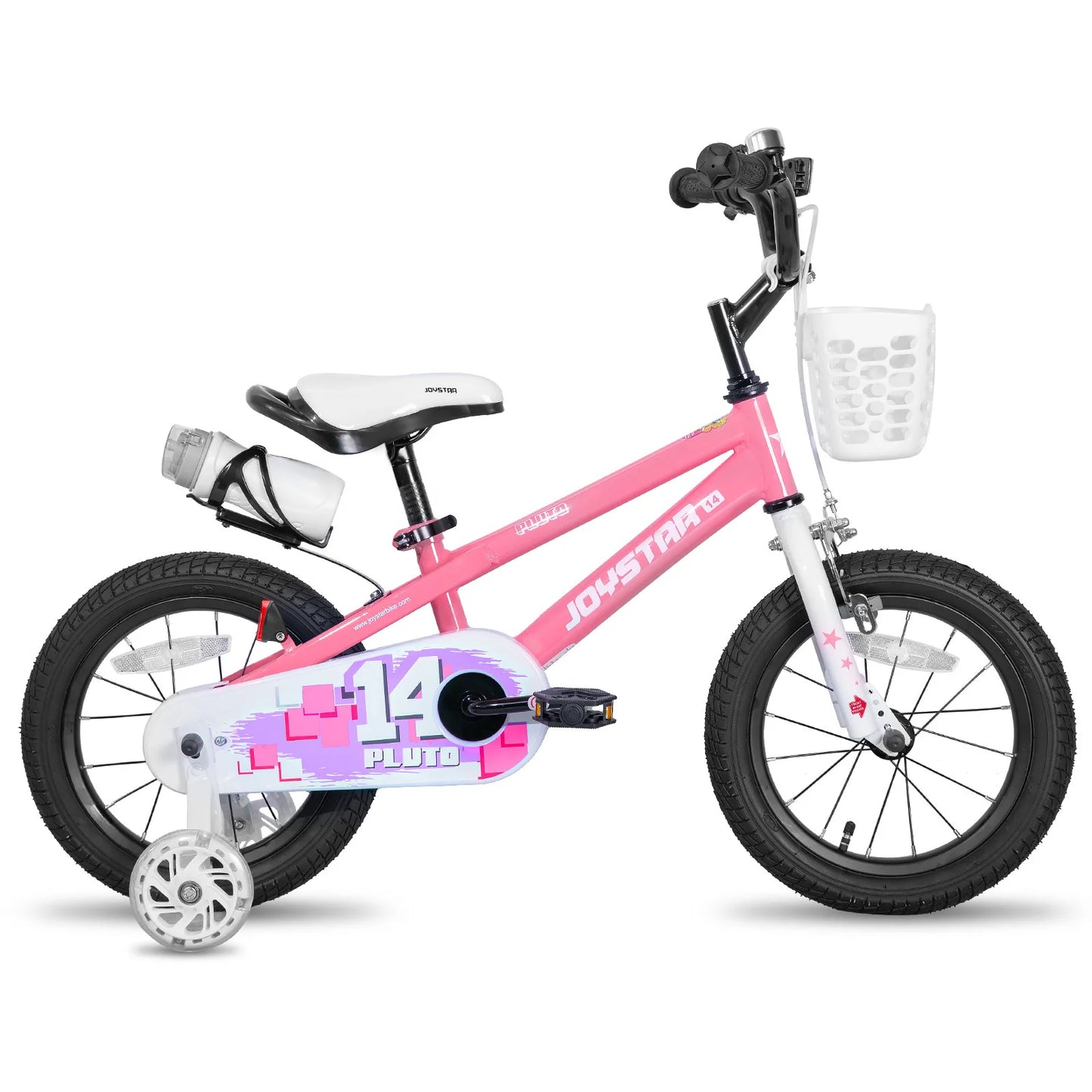 JOYSTAR 12 14 16 18 20 Inch Kids Bike with Light - Up Training Wheels,-  Bicycle for Boys Girls Age 3-12 Years