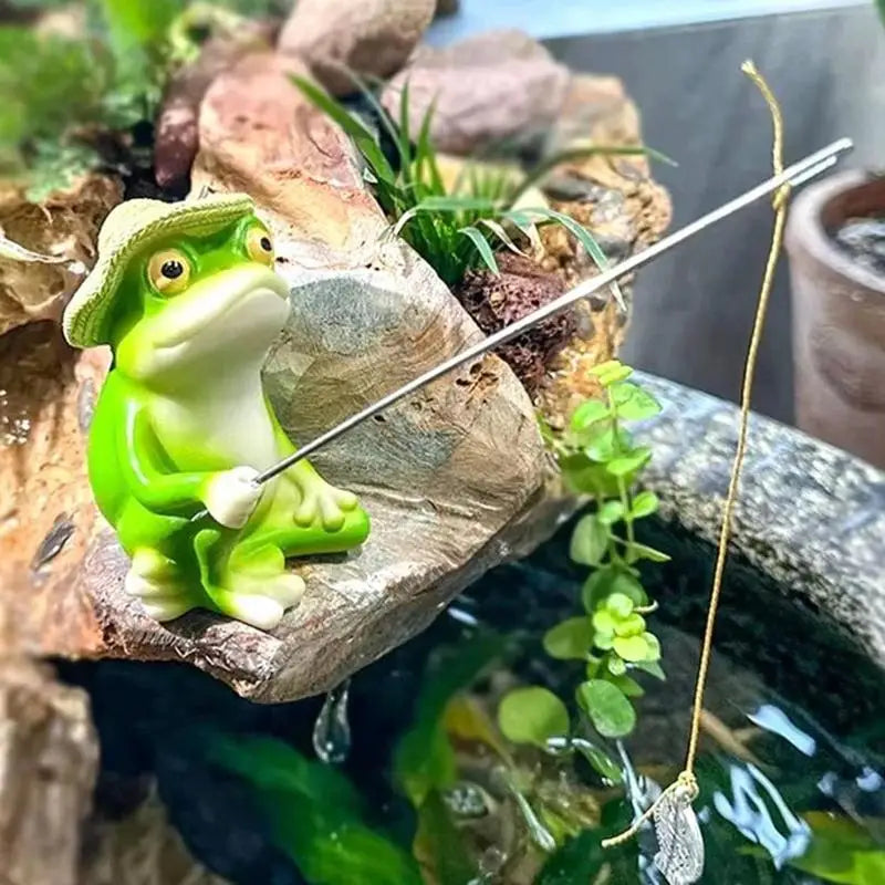 Frog Fishing  Outdoor  Sculpture