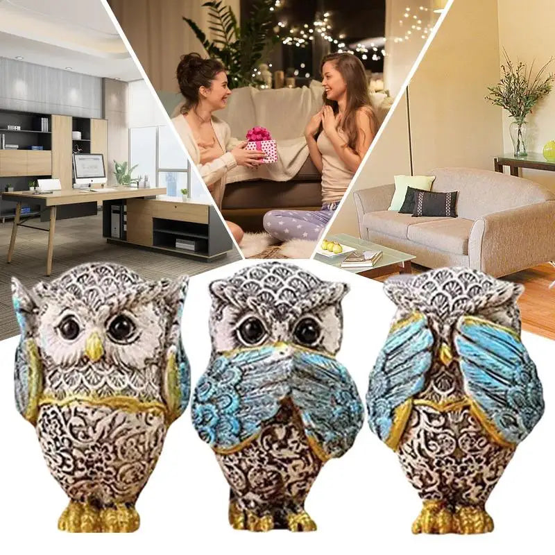 Owl Figurine - Creative Tabletop Ornament