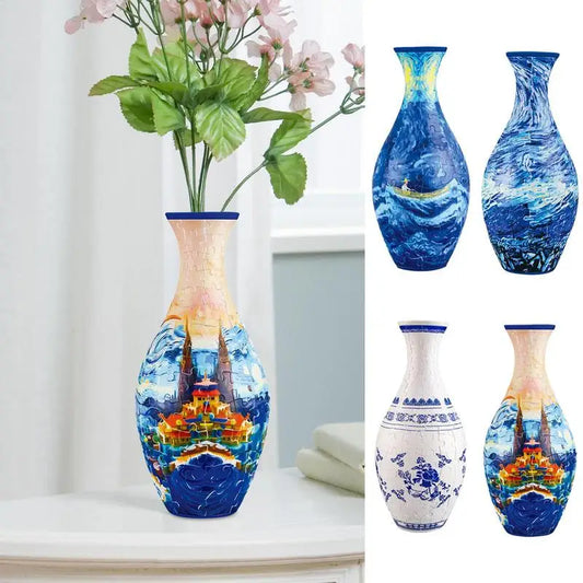 Puzzle Vase For Adults -  Puzzle Flower Pot - Jigsaw Puzzle Planter Flower Vase