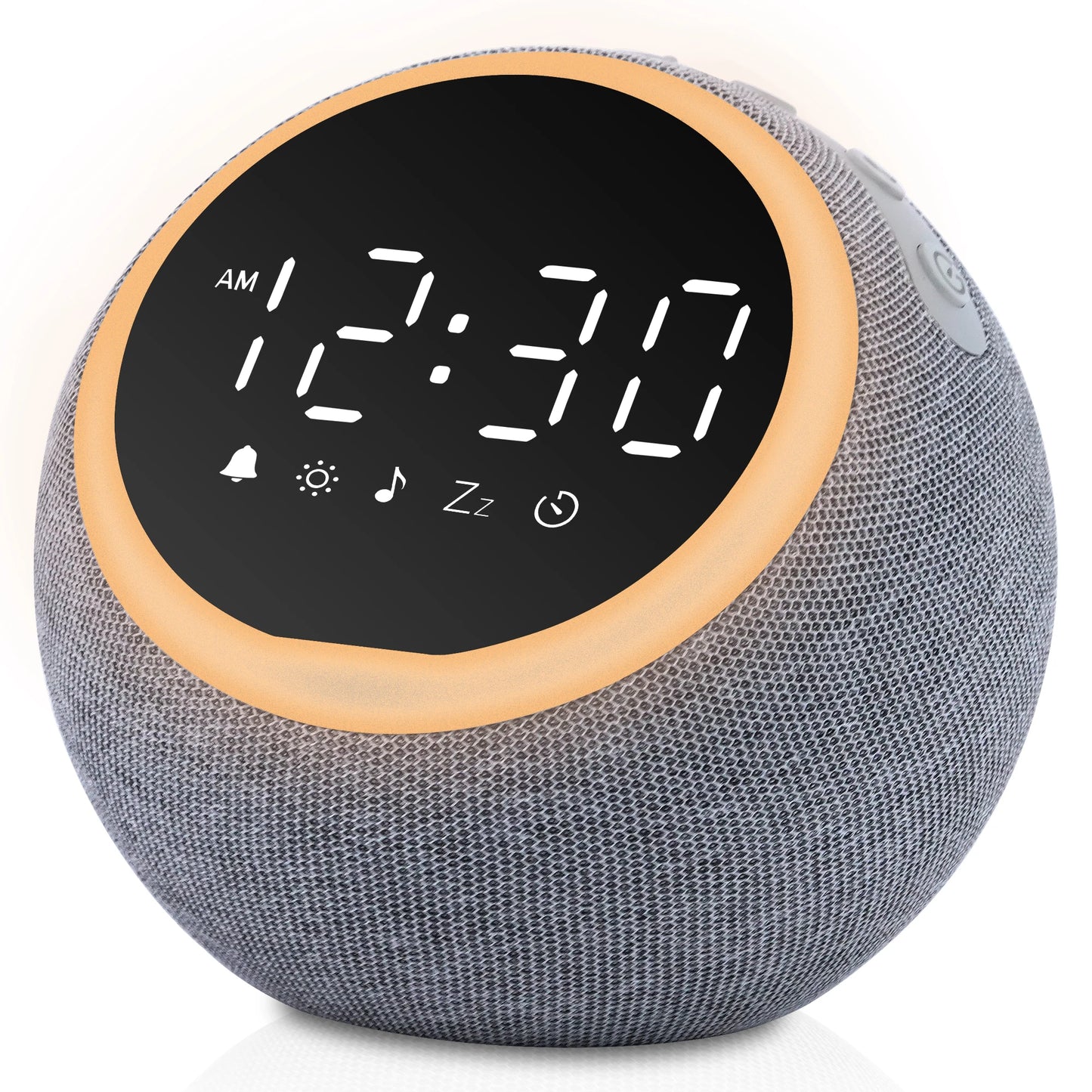 White Noise Sound Machine Alarm Clock with Night Light,-  25 Soothing Sounds, , Dimmable