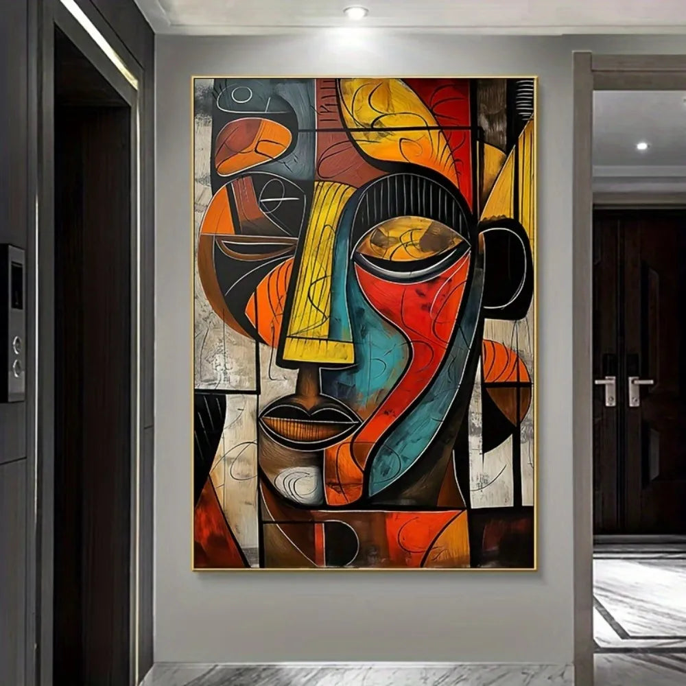 Abstract African art canvas print