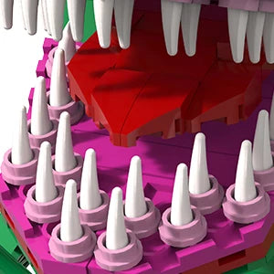 Audrey 2 Piranha Plant Bricks Compatible with Lego,-  Little Shop of Horrors Flowers Building Blocks,