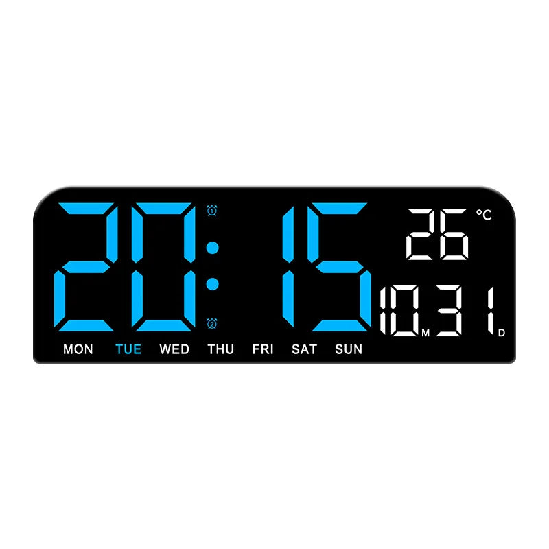 TIMESS Digital Alarm Clock with Large Display,  Temperature & Date Display, Silent USB-Powered Clock