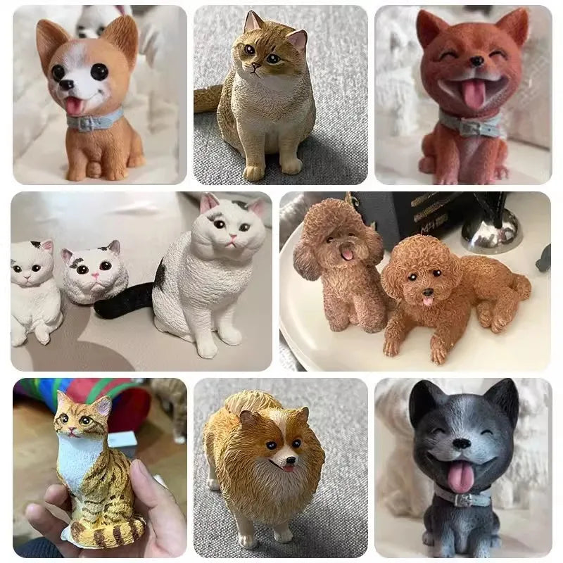 Dimensional Pet Cat Portrait - Pet Customized Refrigerator Magnet