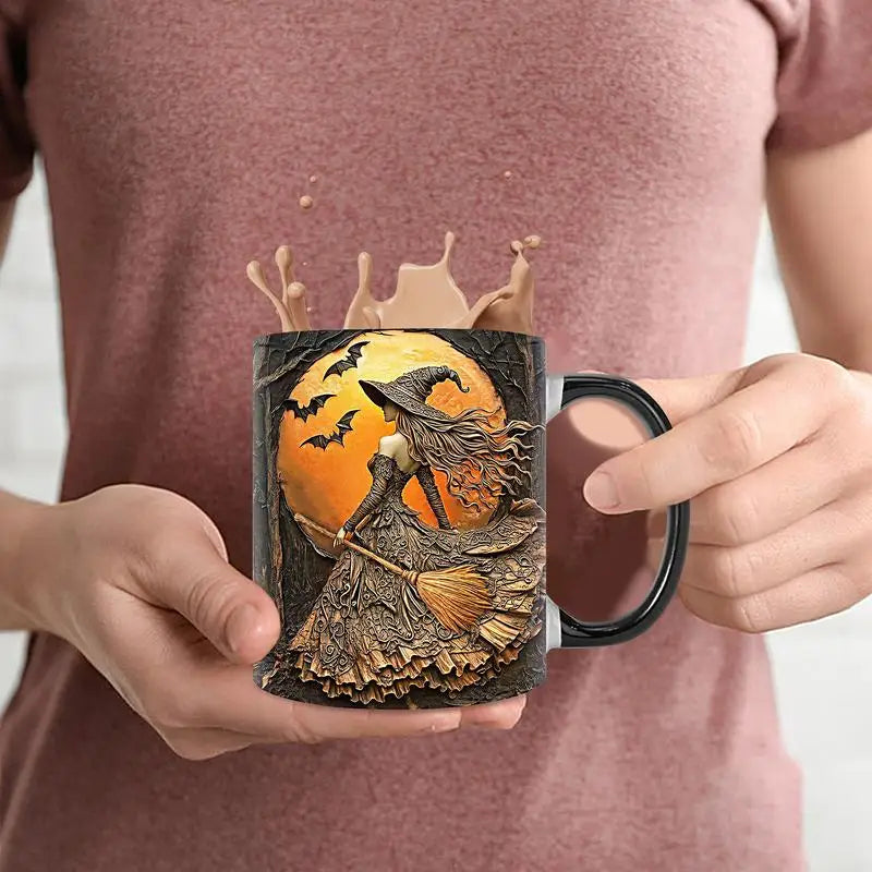 Witch Coffee Mug - Ceramic Coffee Cup - Water Cups