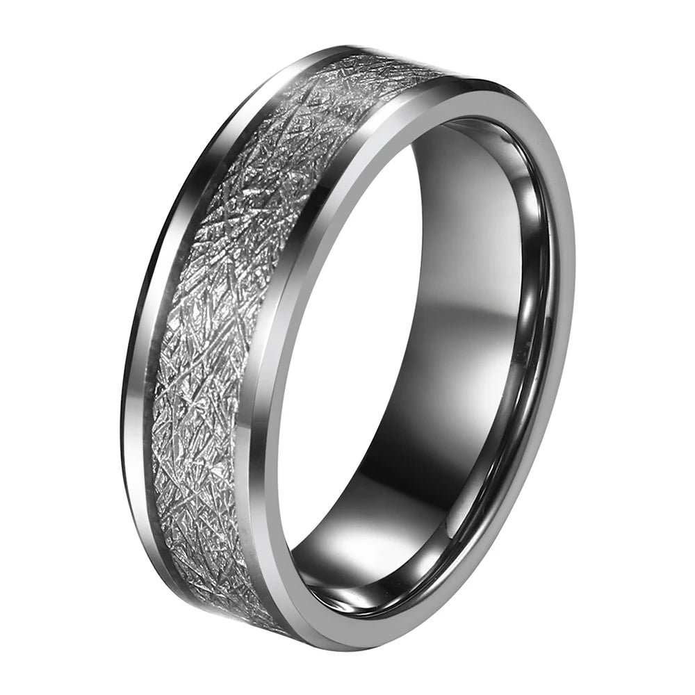 8mm Comfort Fit Classic Men's Tungsten Carbide Ring - Wedding Promise Band Men Wedding Promise Ring Valentine's Day Gift