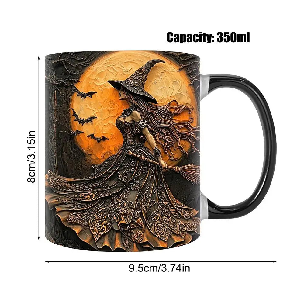 Witch Coffee Mug - Ceramic Coffee Cup - Water Cups