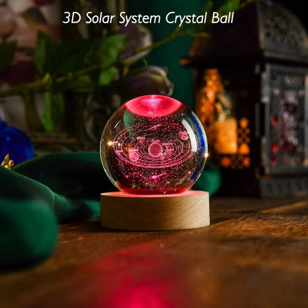 3D Solar System Crystal Ball