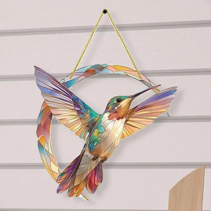 Acrylic Stained Glass  Hummingbird