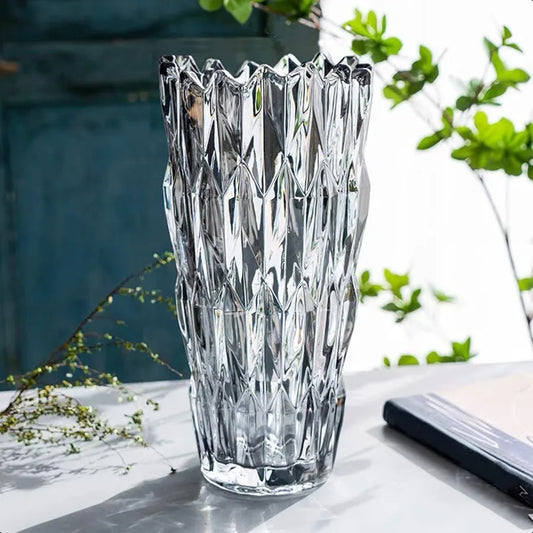 Crystal Glass Colorful Flower Vase